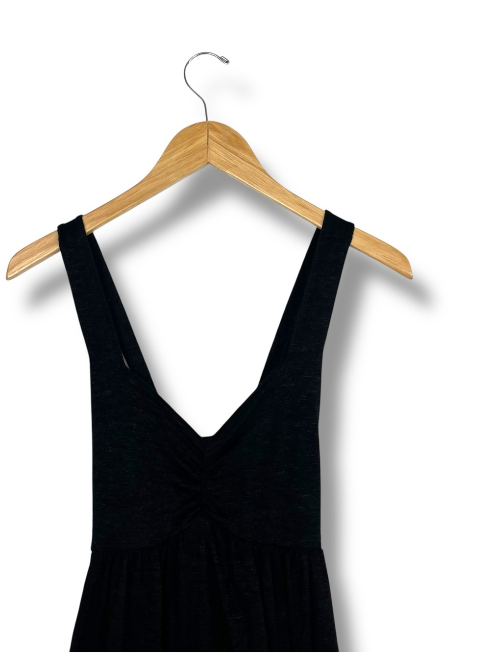 Universal Thread Cross Back Black Dress Medium Empire Waist Babydoll A Line - Picture 3 of 8